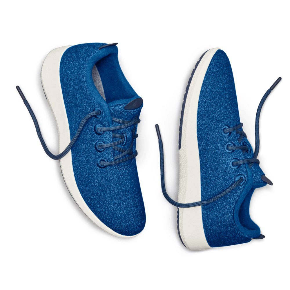 Allbirds Men\'s Sneakers Blue - Wool Runner Mizzles - 52048YNOK